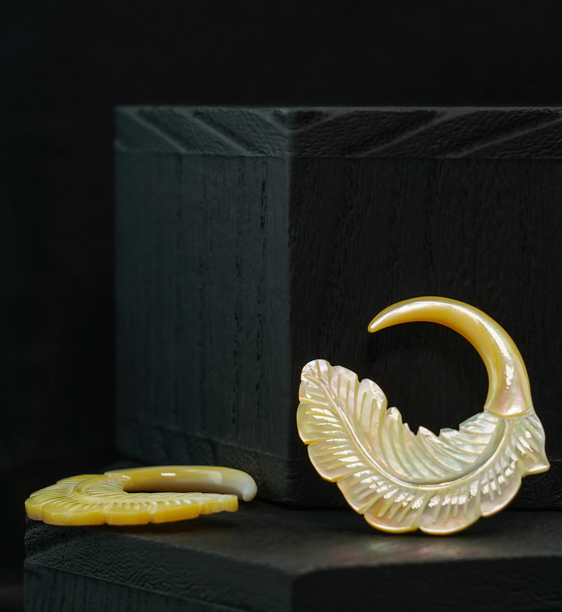 Feather Mother of Pearl Hangers - Image 2
