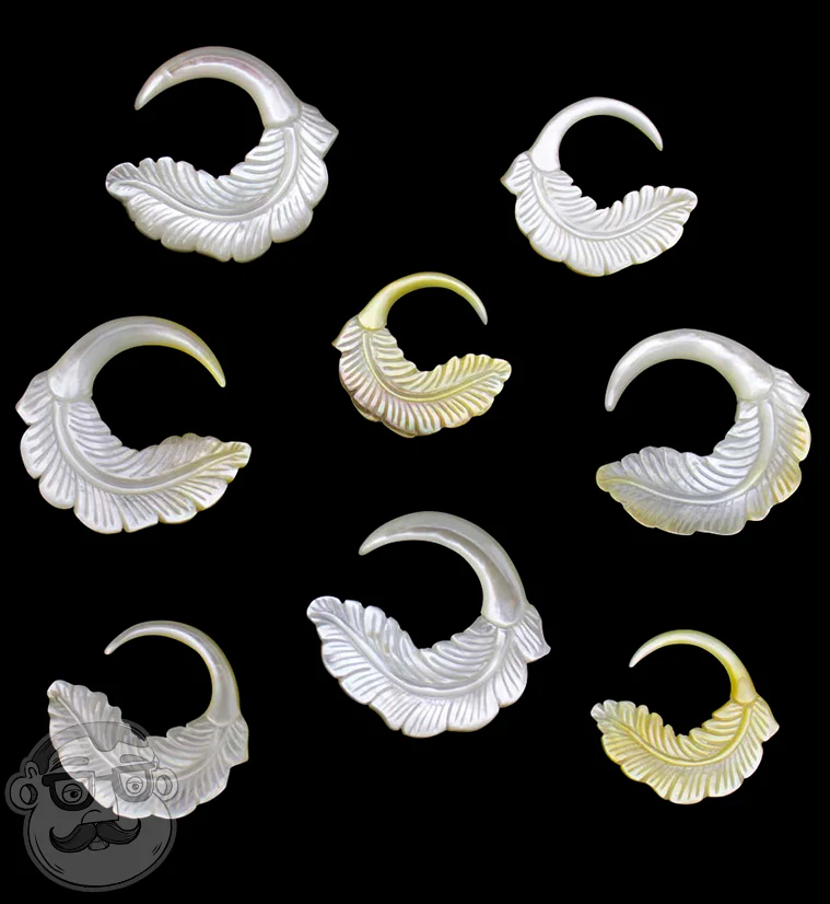 Feather Mother of Pearl Hangers - Image 3