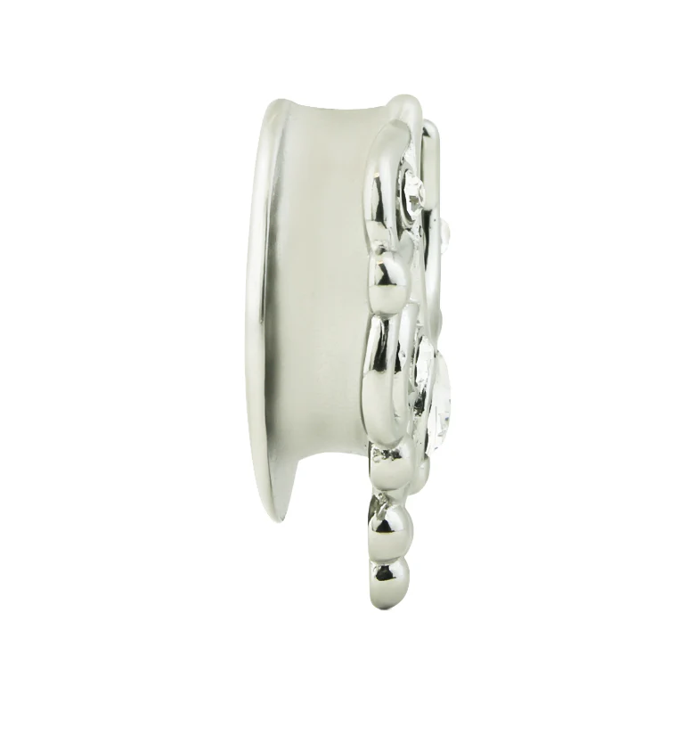 Filigree Clear CZ Stainless Steel Saddles - Image 4