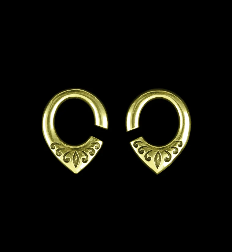 Fleck Brass Ear Weights - Image 6