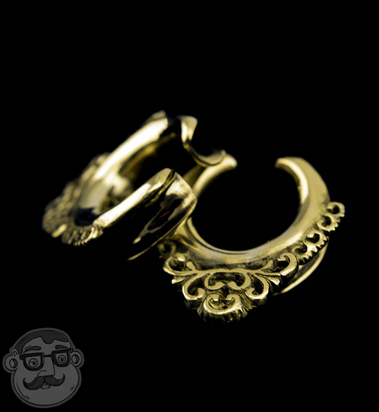 Floral Saddle Weight Brass Hooks - Image 2