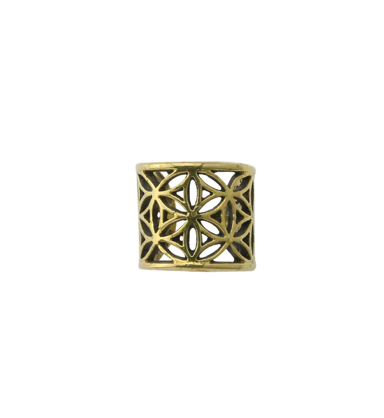 Flower Brass Ear Cuff - Image 2