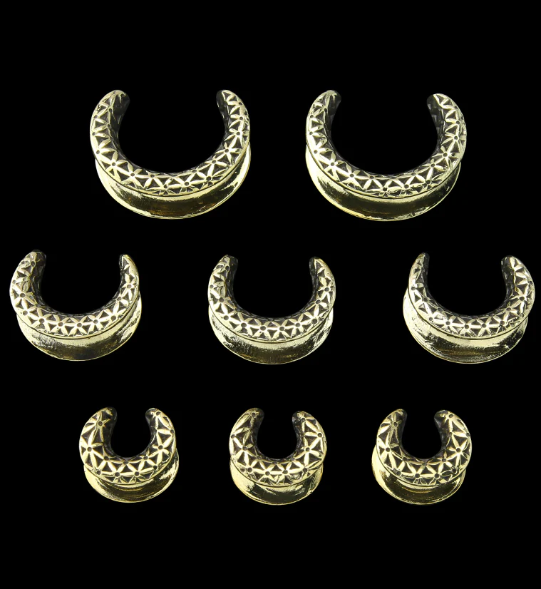 Flower of Life Brass Saddles - Image 3