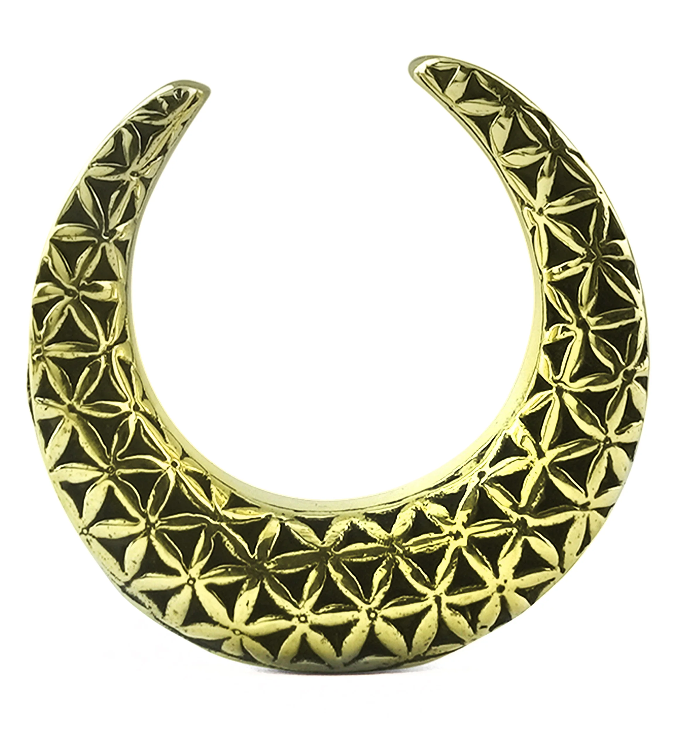 Flower of Life Brass Saddles - Image 4
