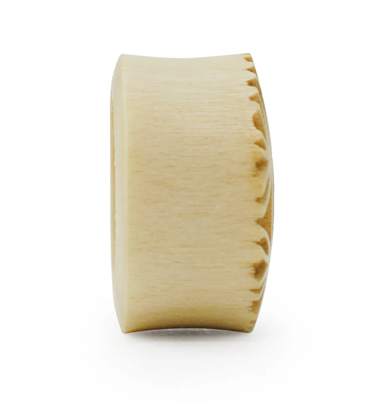Flower of Life Engraved Wooden Tunnels - Image 4