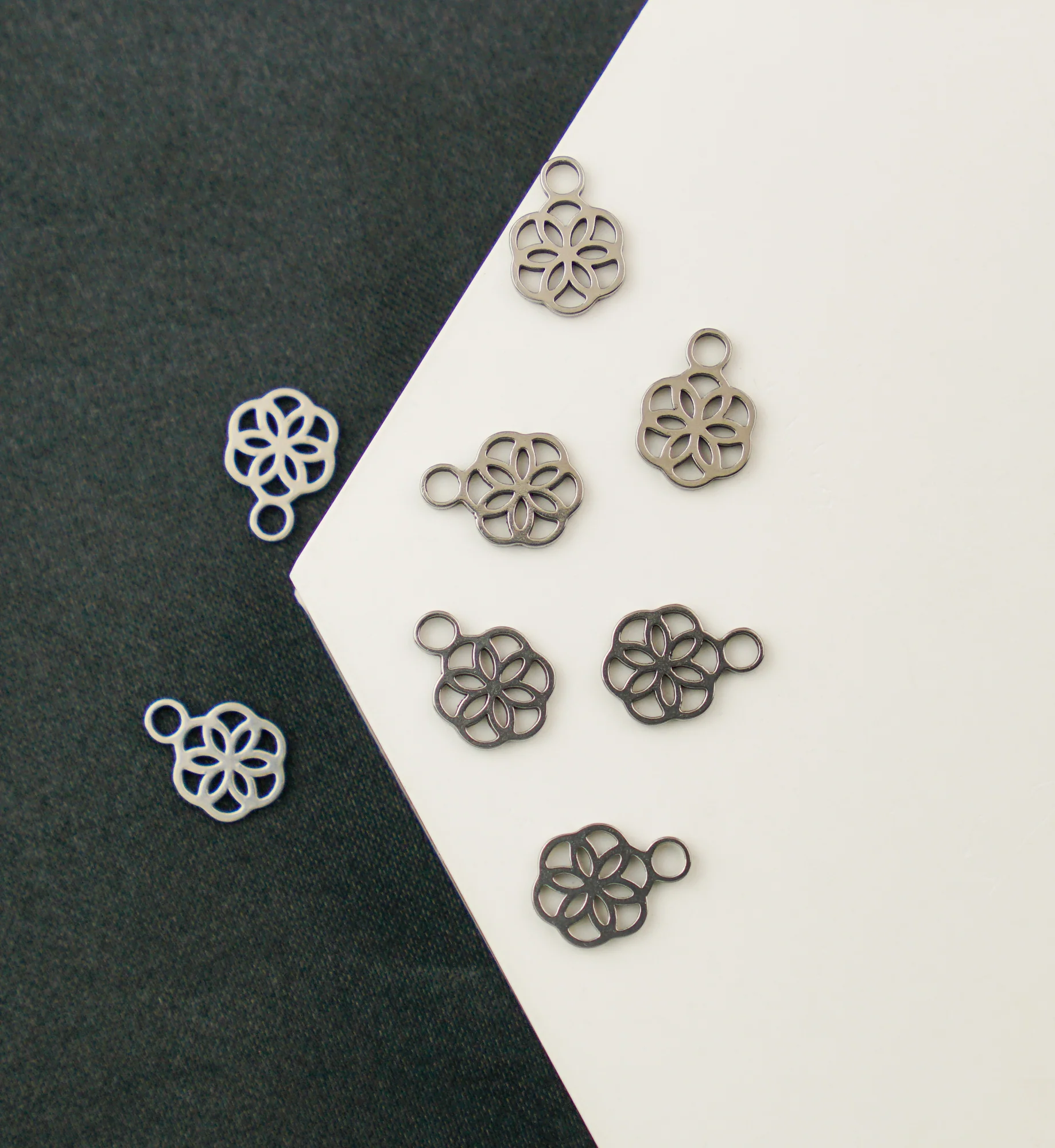 Flower Of Life Stainless Steel Charm - Image 2