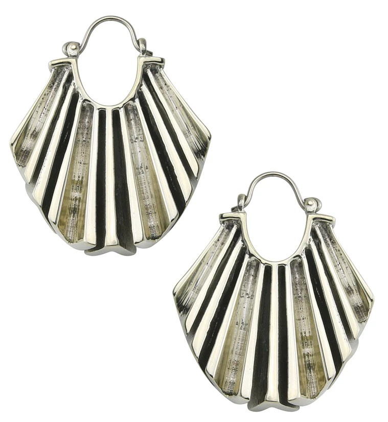 Force White Brass Titanium Hangers / Earrings