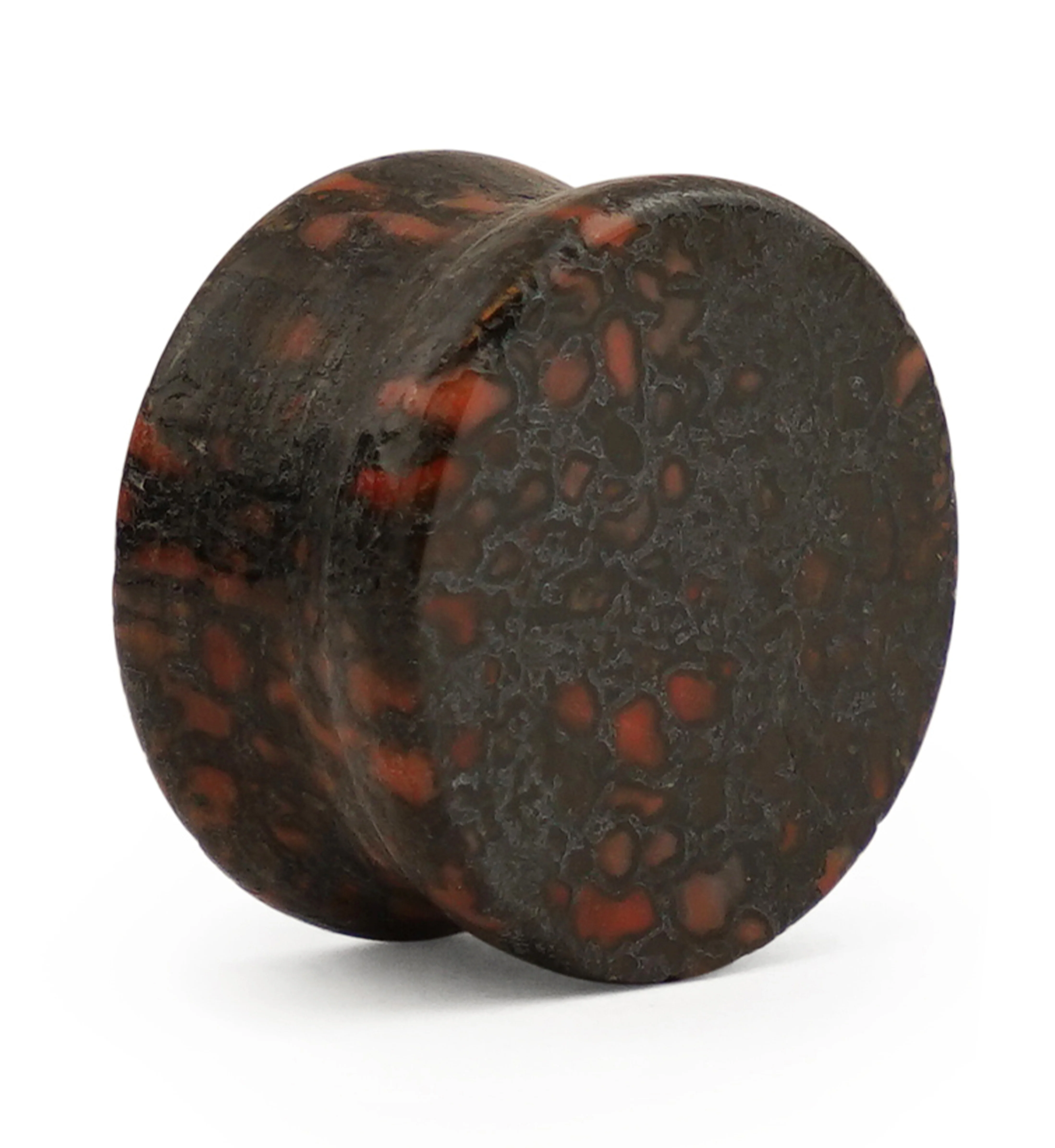 Fossilized Dinosaur Bone Plug 3/4" (19mm) Version 6 (One Piece) - Image 2
