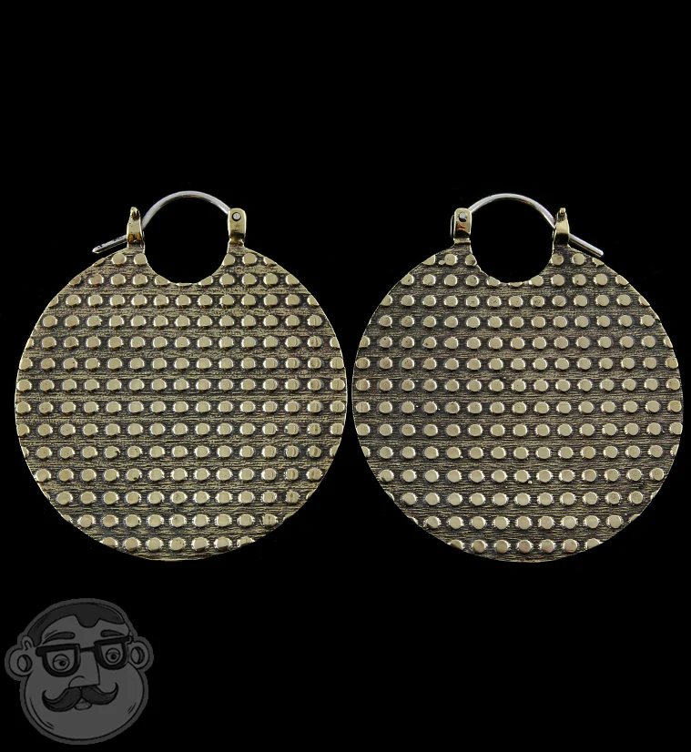 Gilmore Brass Earrings - Weights