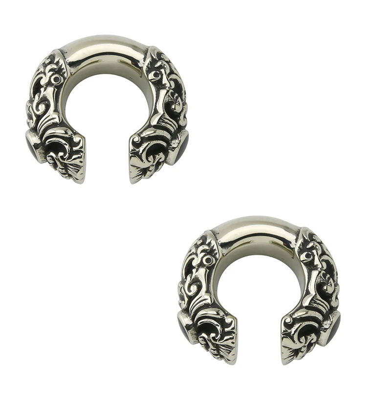 Gilt White Brass Ear Weights - Image 3