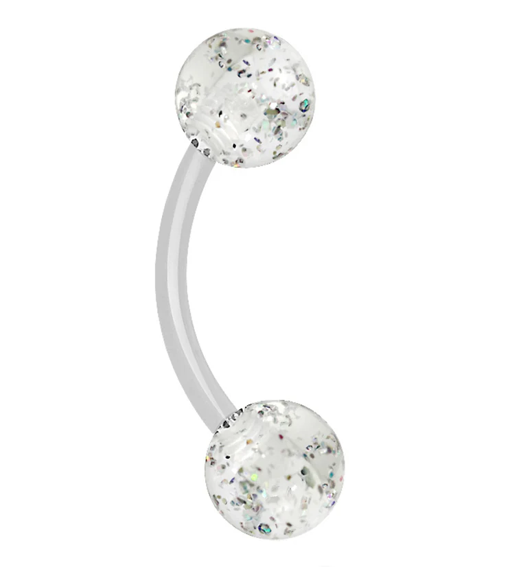 Glitter Color Curved Barbell - Image 4