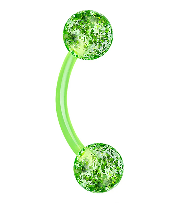 Glitter Color Curved Barbell - Image 5