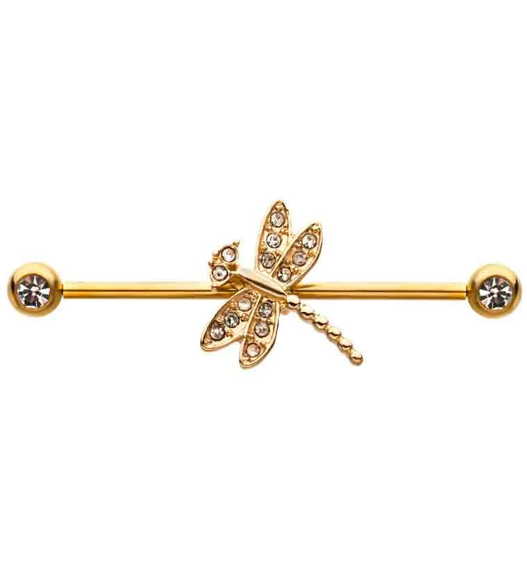 Gold Dragonfly Industrial Barbell