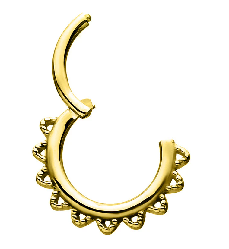 Gold PVD Aubade Hinged Segment Ring