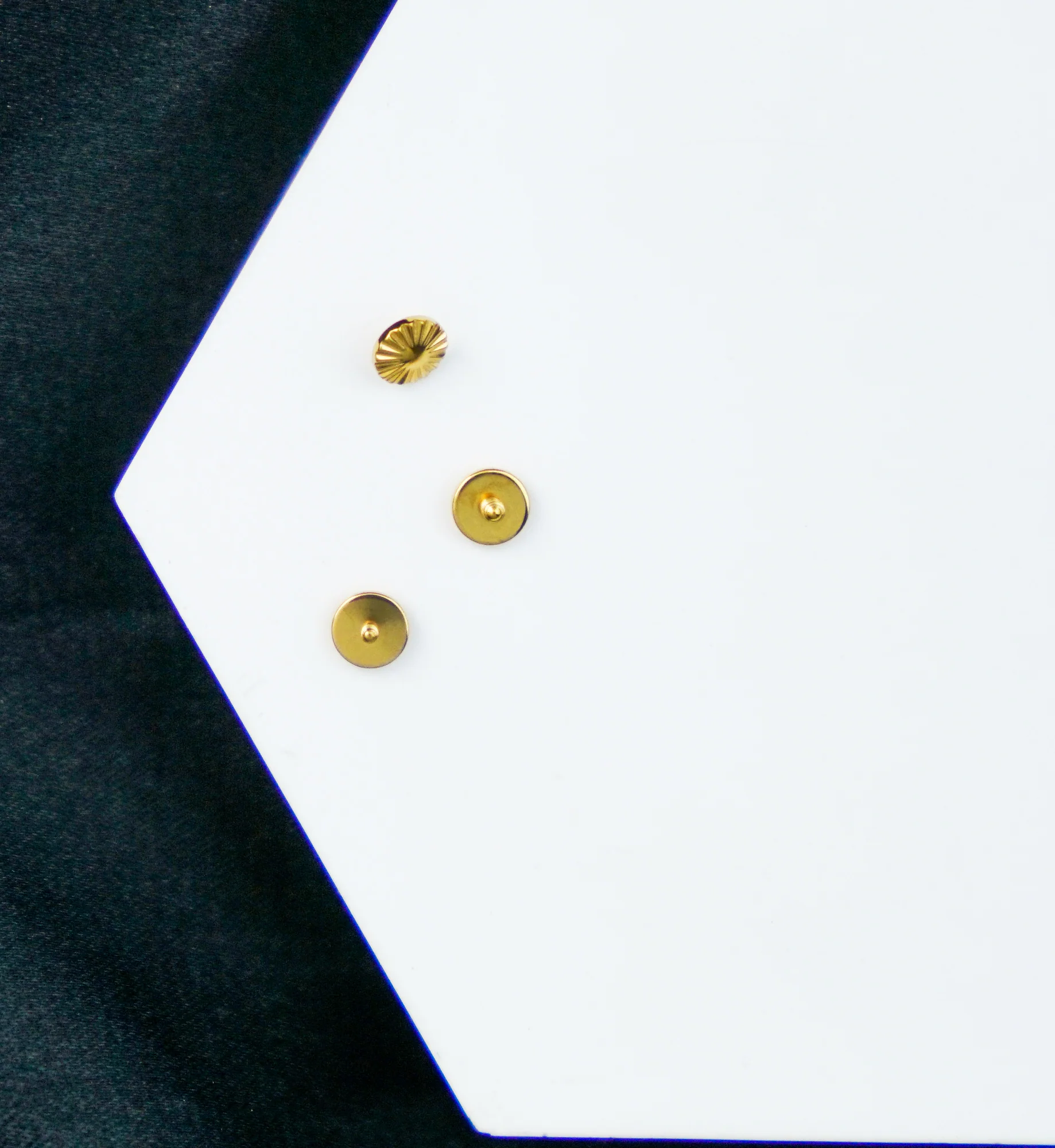 Gold PVD Mini Score Disk Internally Threaded Top - Image 2