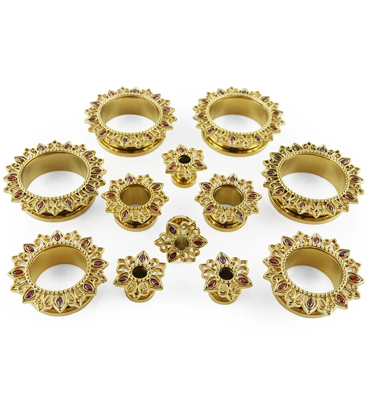 Gold PVD Sedentary Stainless Steel Tunnels - Image 2