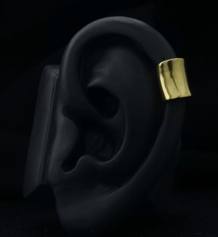Gold PVD Stainless Steel Ear Cuffs - Image 2