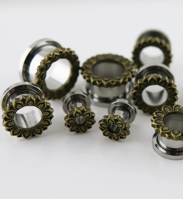 Golden Mandala Stainless Steel Tunnels - Image 3