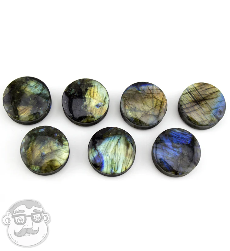 Grade A Labradorite Stone Plugs - Image 8