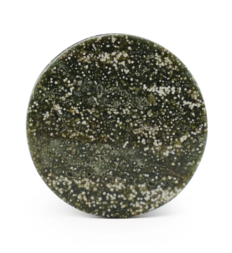Grade AA Ocean Jasper Stone Plugs - Image 4
