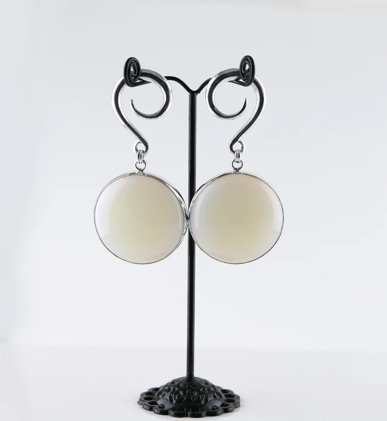 Grand Opalite Glass Hanging Ear Weights - Image 2