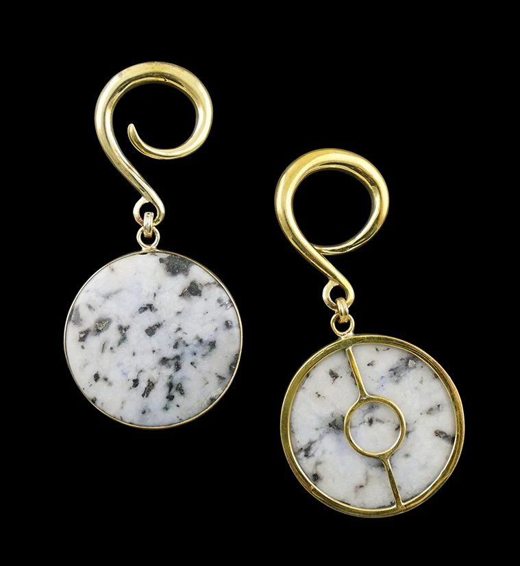 Grand Sodalite Stone Hanging Ear Weights - Image 3