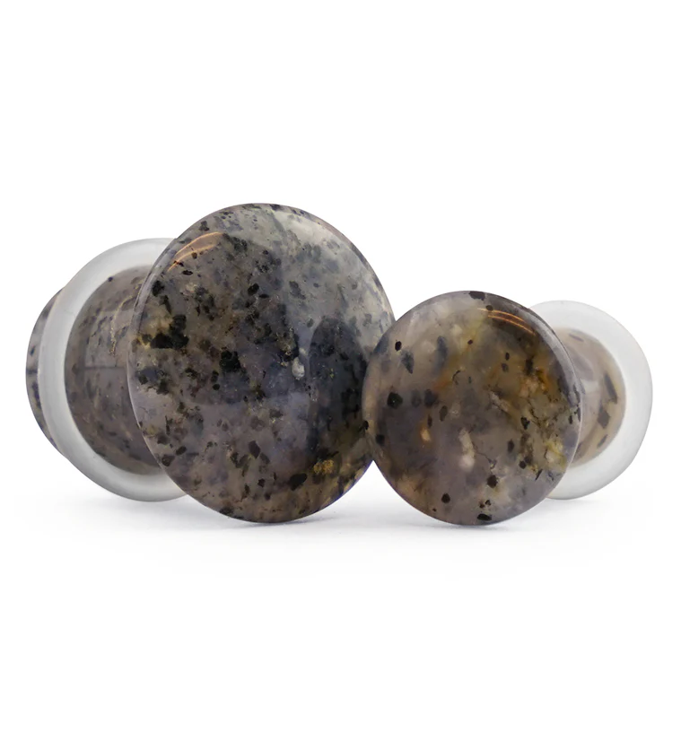 Grass Quartz Stone Plugs - Single Flare - Image 7