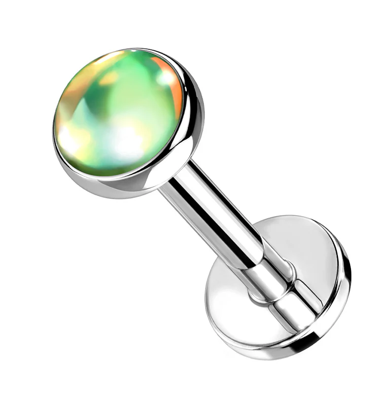 Green Aura Labret Post