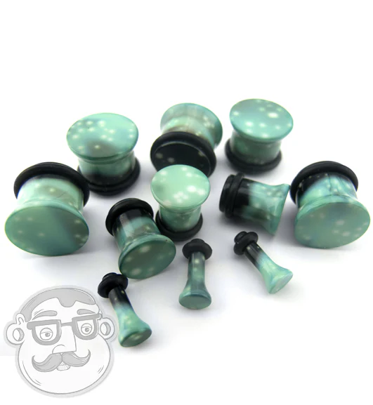Green Cosmo Plugs - Single Flared