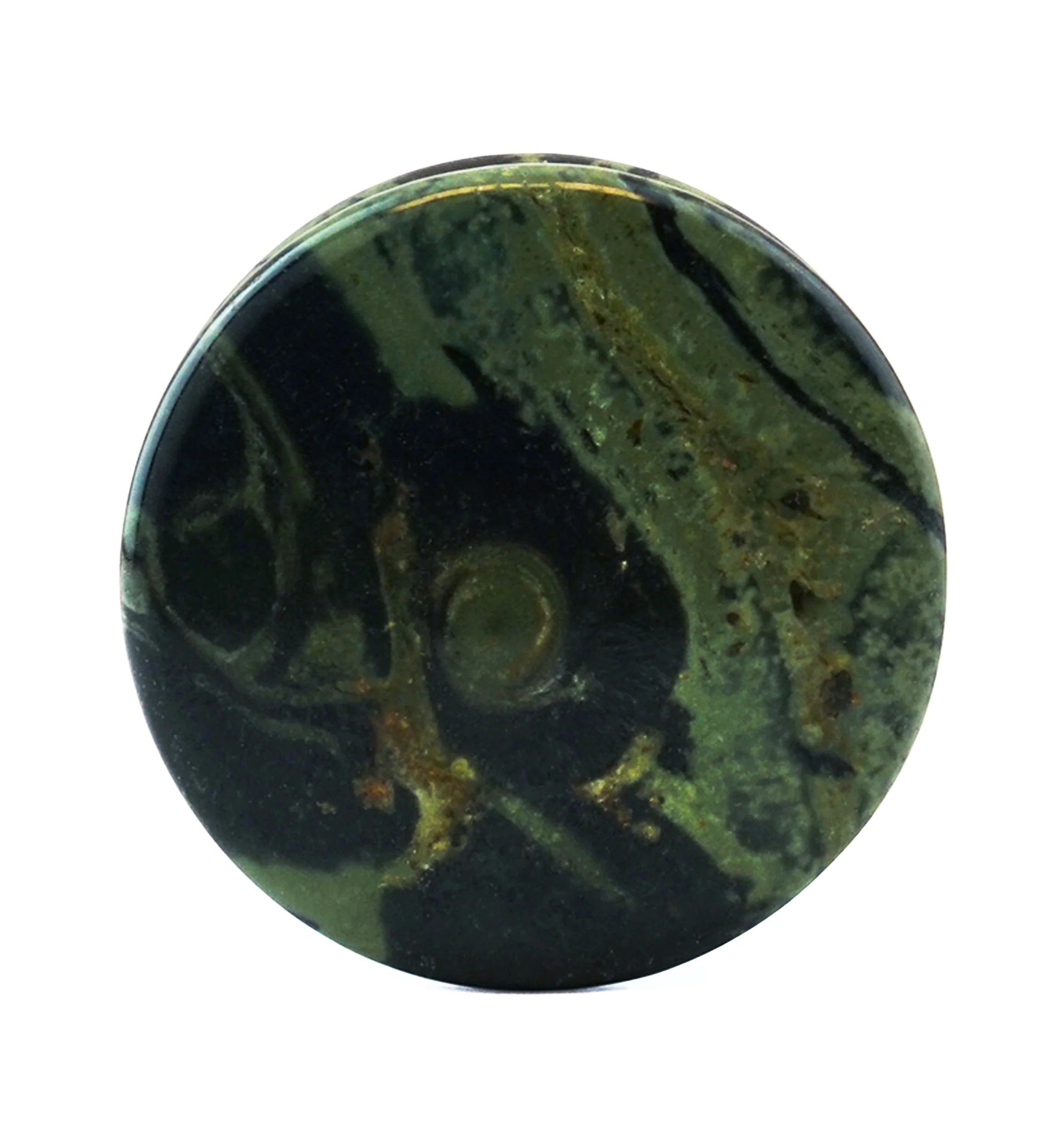 Green Eye Jasper Stone Plugs - Image 4