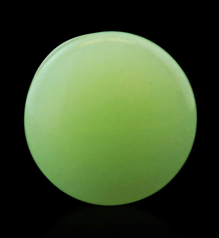 Green Glow in the Dark Glass Plugs - Single Flare - Image 5
