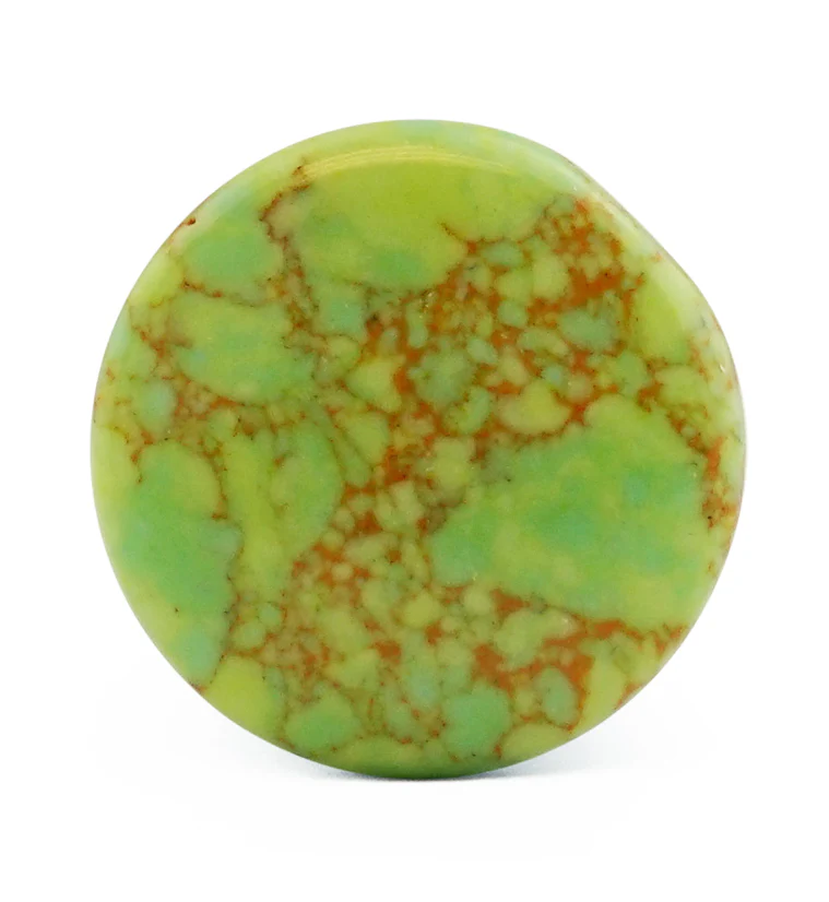 Green Howlite Stone Plugs - Single Flare - Image 4