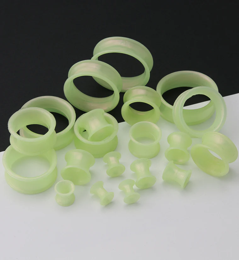 Green Metallic Silicone Ear Skins - Image 2