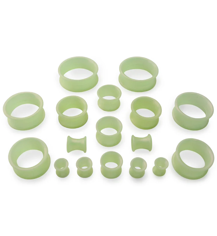 Green Metallic Silicone Ear Skins - Image 3