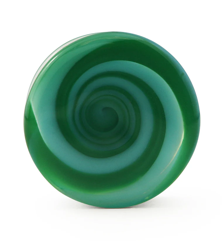 Green Vortex Glass Plugs - Image 3