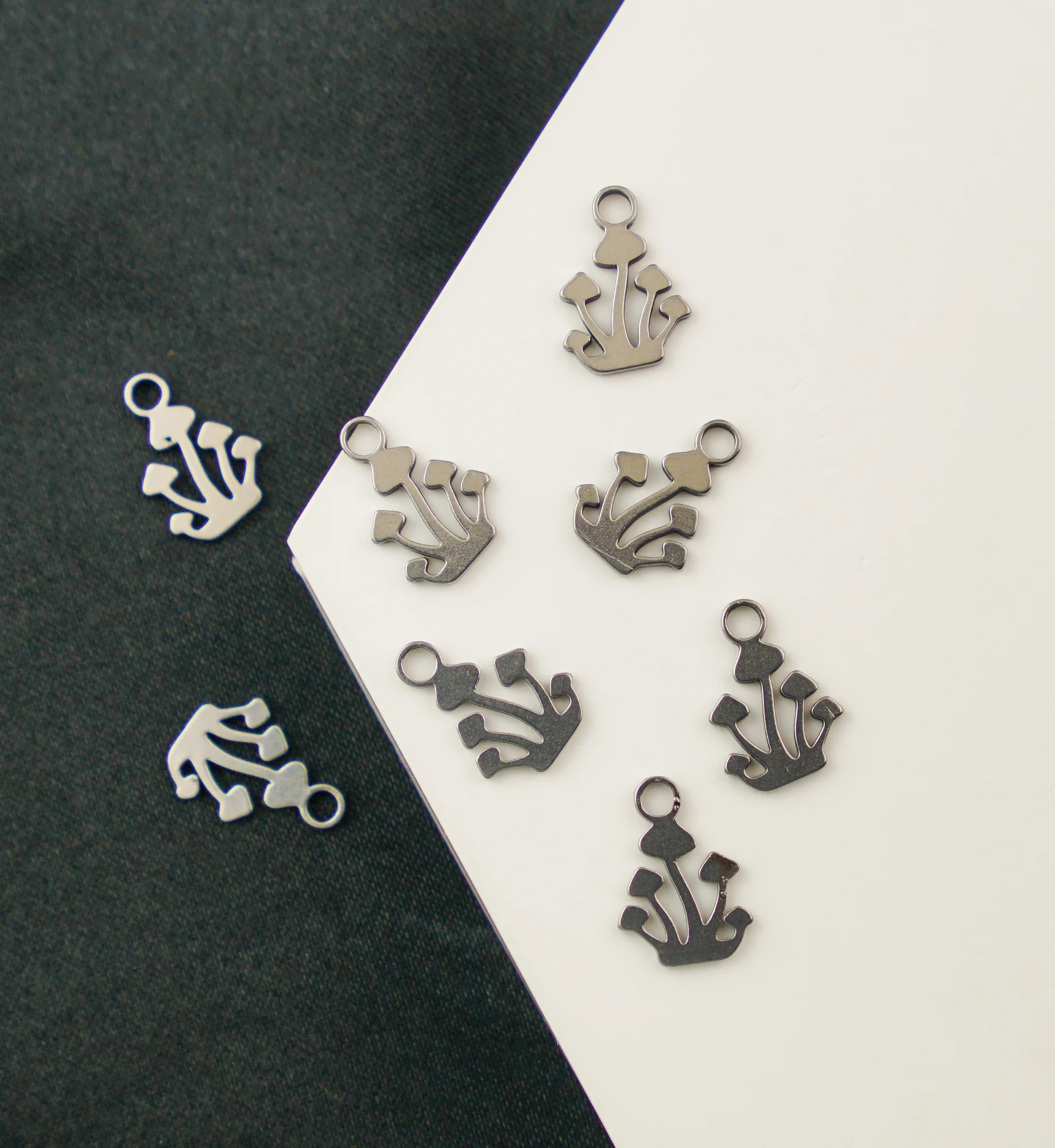 Growing Mushrooms Stainless Steel Charm - Image 2