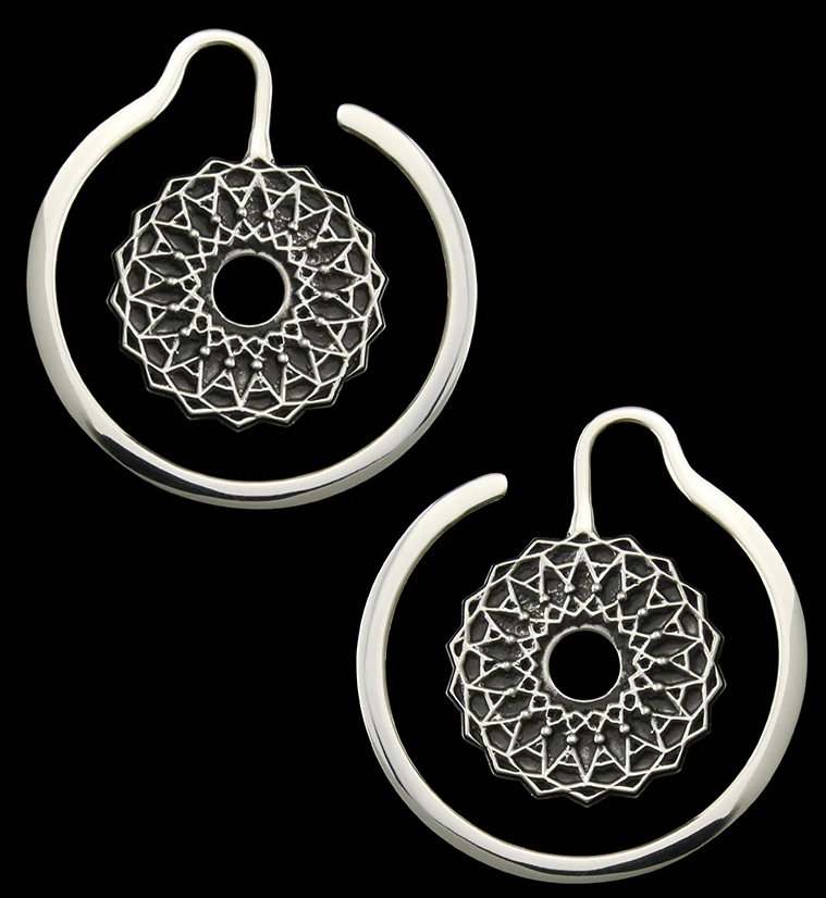 Gyral White Brass Ear Weights