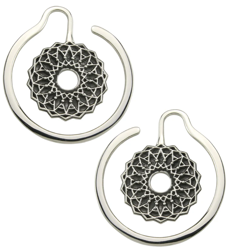 Gyral White Brass Ear Weights - Image 2