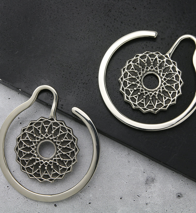 Gyral White Brass Ear Weights - Image 3