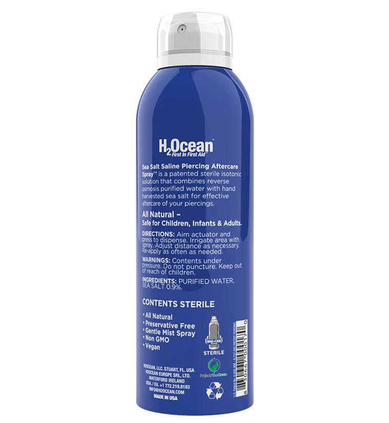 H2Ocean Sea Salt Body Piercing Spray - Image 2