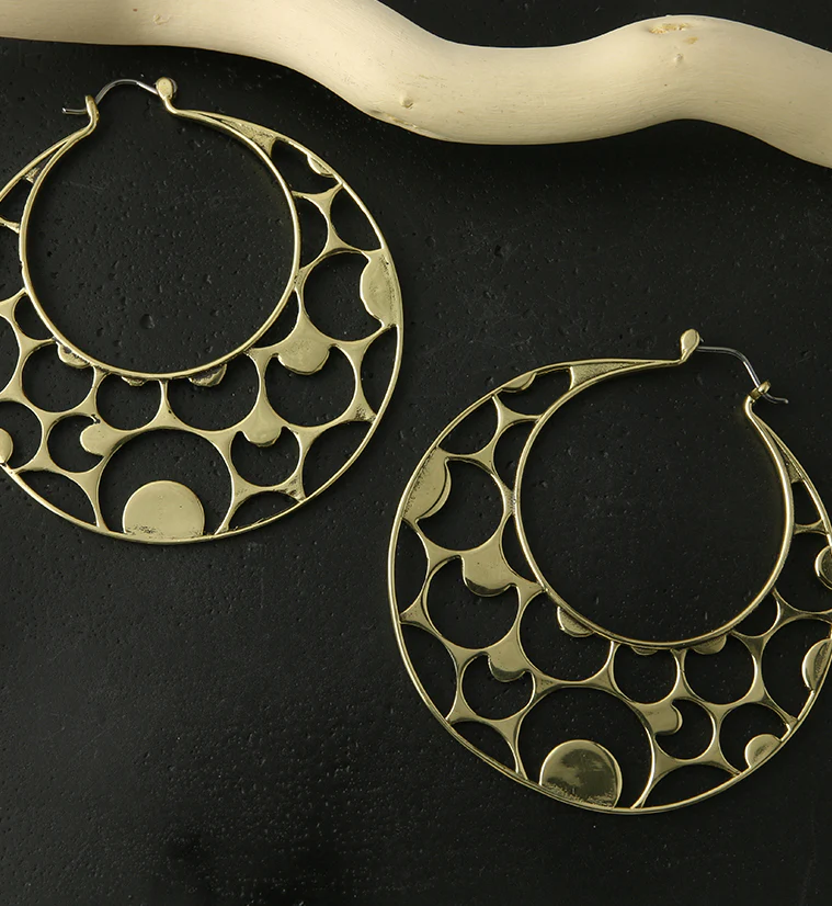 Half Moon Titanium Hangers - Earrings - Image 2