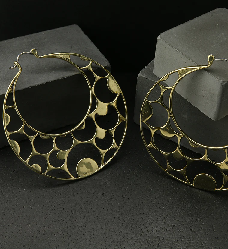Half Moon Titanium Hangers - Earrings - Image 4