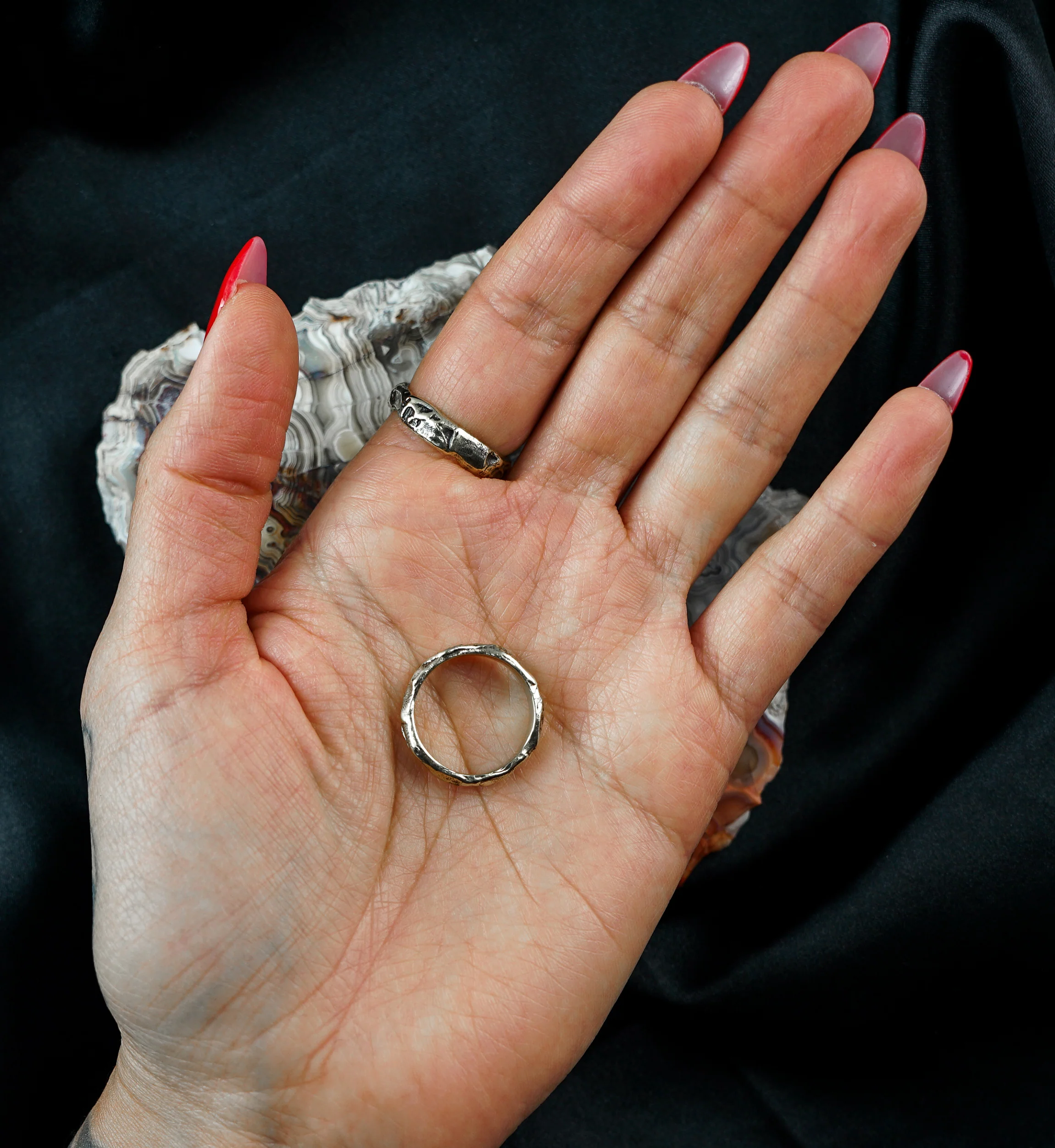Hammered Brass Ring - Image 4
