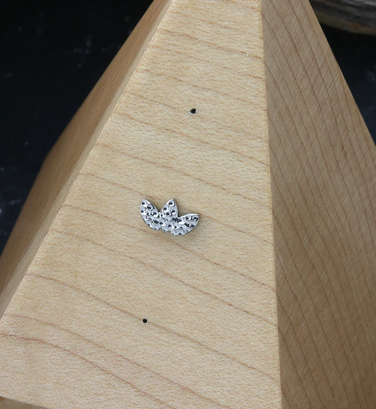 Hammered Triple Empress Threadless Titanium Top - Image 2