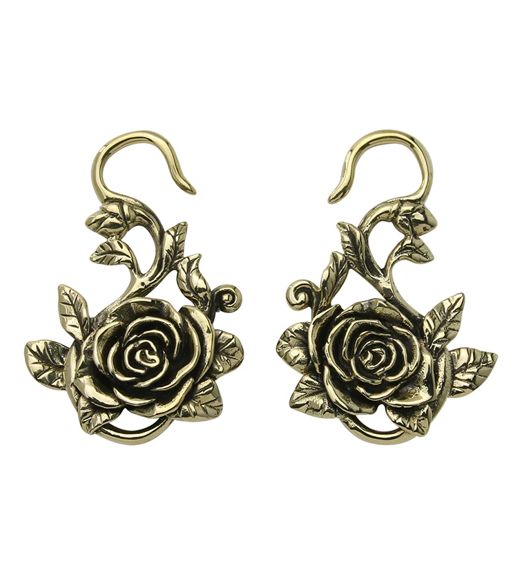 Hanging Rosebud Ear Weights - Image 3