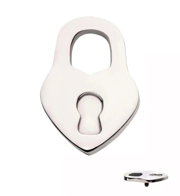 Heart Lock Internally Threaded Titanium Top