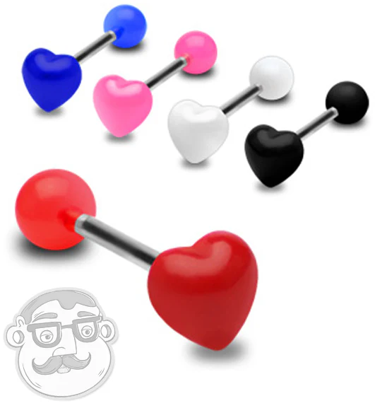 Heart Tongue Ring - Image 3