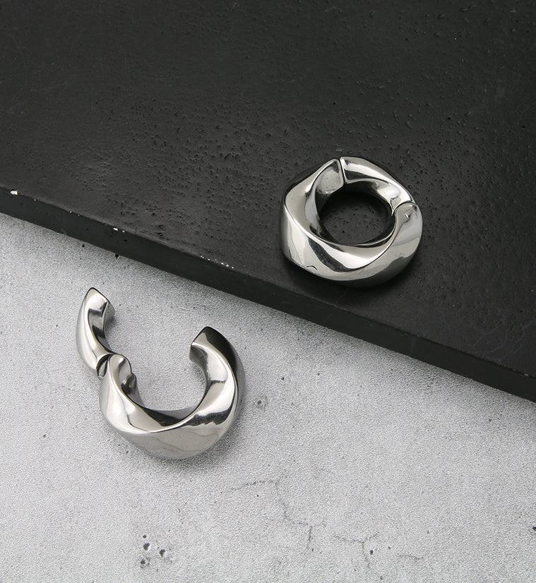 Helix Stainless Steel Hinged Ear Weights - Image 2