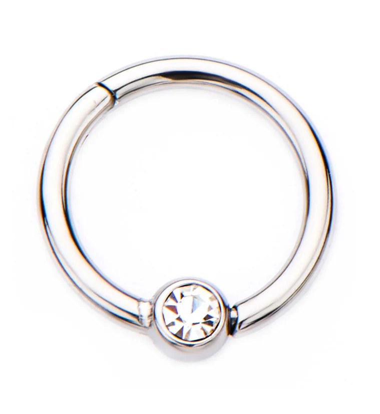 Hinged Segment Captive CZ Ring - Image 2