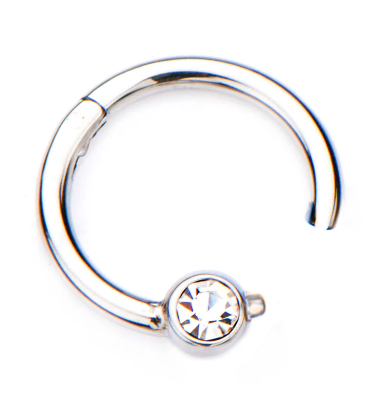 Hinged Segment Captive CZ Ring - Image 3